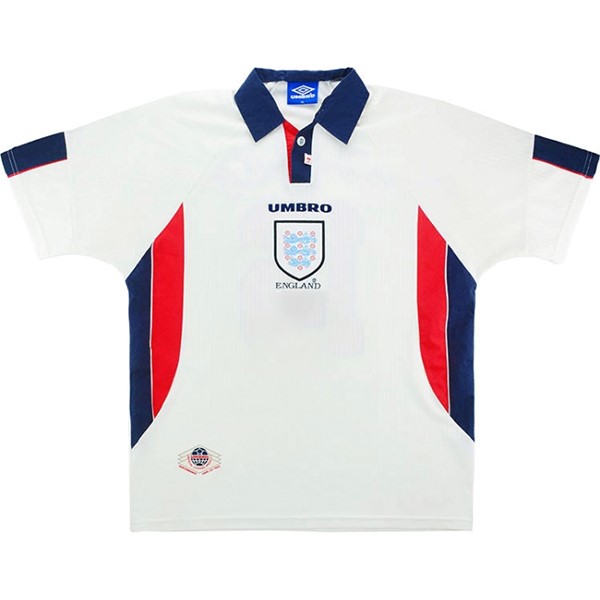 Camiseta Inglaterra Replica Primera Ropa Retro 1998 Blanco